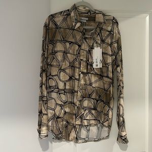 Zara NWT Men’s Button Down Regular Fit Long Sleeve